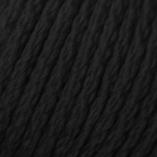 Merino Wool Knitting Yarn ISPE Needle Size 7 - 8 Black - (Baby Wool / Baby Yarn Needle Size 7 - 8)