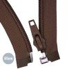 Divisible Zipper YKK Brown 65CM Nylon