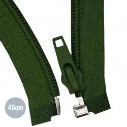 Cerniera Lampo Divisibile YKK Verde Scuro 45CM Nylon
