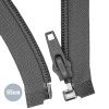 Deelbare Rits YKK Donker Grijs 65CM Nylon