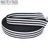 Elastic Tape 40mm Stripe Black White