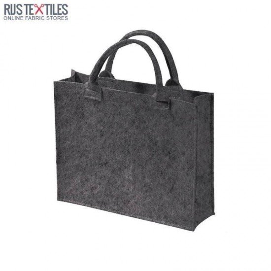Felt Fabric 3mm Dark Grey Melange - (Felt Fabric (Bags))