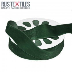 Velvet Ribbon Dark Green 25mm