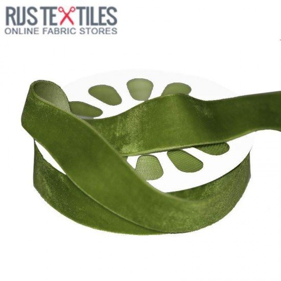Nastro Velluto Verde 25mm - (Nastri)