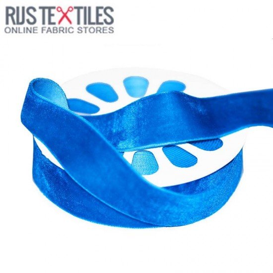 Velvet Ribbon Cobalt 25mm - (Ribbons )