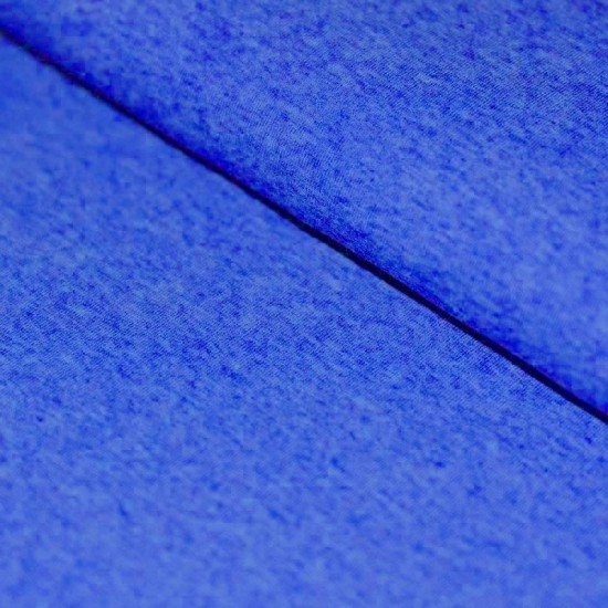 Sommersweat Stoff Melange (Yarn Dyed) Kobalt - (Sommersweat Stoff)