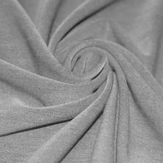 Tessuto Gabardine Stretch Grigio Chiaro Melange  - (Tessuto Gabardine )