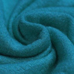 Boiled Wool Fabric Petrol Blue