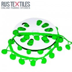 Pom Pom Trim 15mm Fluor Lime