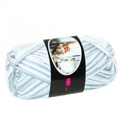 Cotton Yarn ISPE Bicolored Blue Ecru