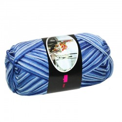 Cotton Yarn ISPE Bicolored Cobalt Aqua