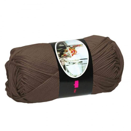 Fils à Tricoter De Coton ISPE Brun Foncé - (Fils En Coton)