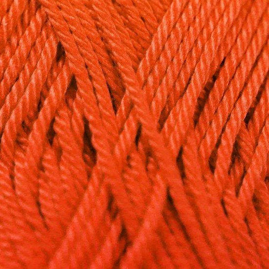 Fils à Tricoter De Coton ISPE Orange Fonce - (Fils En Coton)