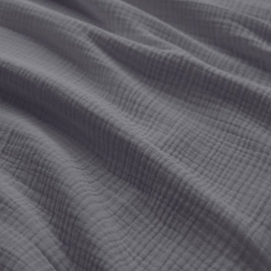 Heavy (Triple Layer) Cotton Gauze Fabric Grey