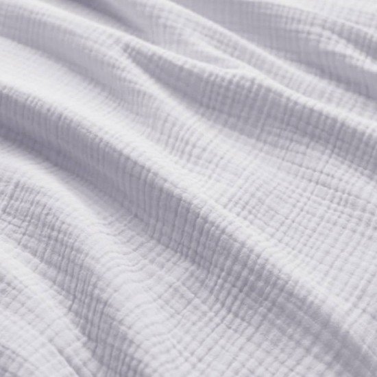 Schwere (Triple Layer) Musselin Stoff Weiß - (Dekostoffe)