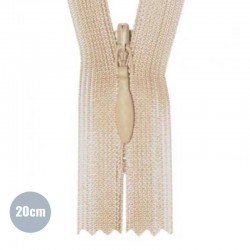 Blinde Rits Beige 20CM YKK Niet Deelbaar Blinde Rits Beige 20CM YKK Niet Deelbaar