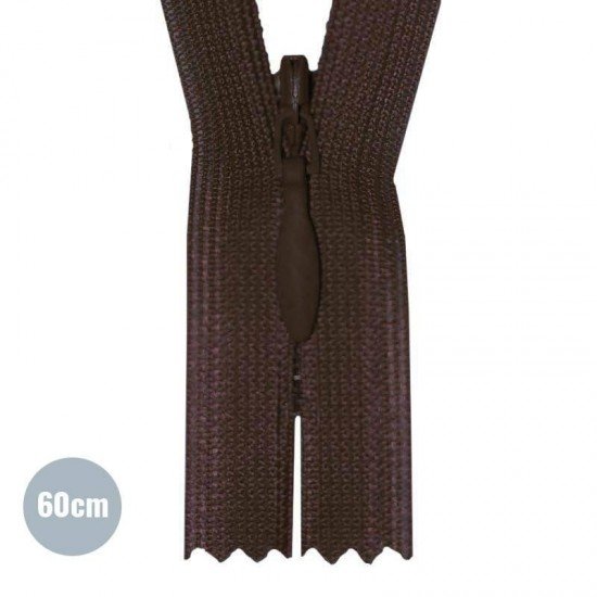 Invisible Zipper Brown YKK 60CM Not Divisible