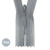 Fermetures Éclair Invisible Gris YKK 15CM Non Séparable