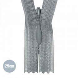 Invisible Zipper Grey YKK 25CM Not Divisible