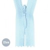 Invisible Zipper Light Blue YKK 22CM Not Divisible