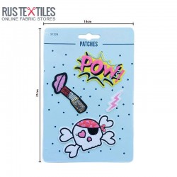 Ironing Application 4 Pieces Packaging - Pow Skull