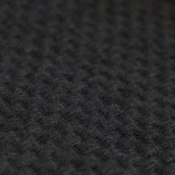 Jacquard Strickstoff Ziegelsteinmuster Dunkelgrau Melange