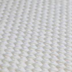 Knitted Jacquard Fabric Brick Pattern Ecru
