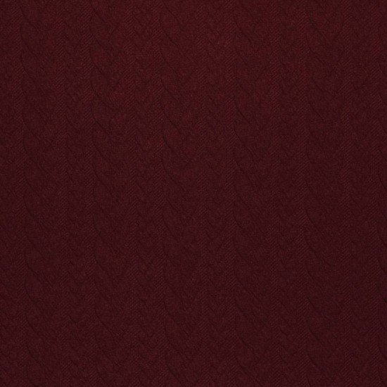 Tessuto In Maglia Motivo a Treccia Bordeaux - (Tessuti Moda)