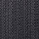 Cable Knit Jacquard Fabric Navy Melange