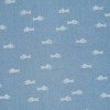 Jeansstoff Stretch - Fisch Hellblau