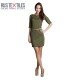 Punta Di Roma Jersey Fabric Army Green - (Jersey Knit Fabric Heavy Weight)