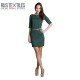 Tissu Punta di Roma Jersey Vert Foncé - (Tissu Jersey Lourd)