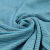 Jerseystof Lurex Striber 3mm Aqua Grå