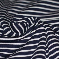 Jersey Stripes 6mm Navy / 3mm White