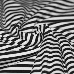 Jersey Stripes 5mm Black White
