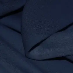 Tessuto Felpa Cotone Blu Scuro