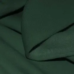 Tessuto Felpa Cotone Verde Scuro