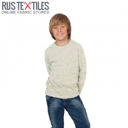 Cotton Jersey Knit Fabric Melee Ecru