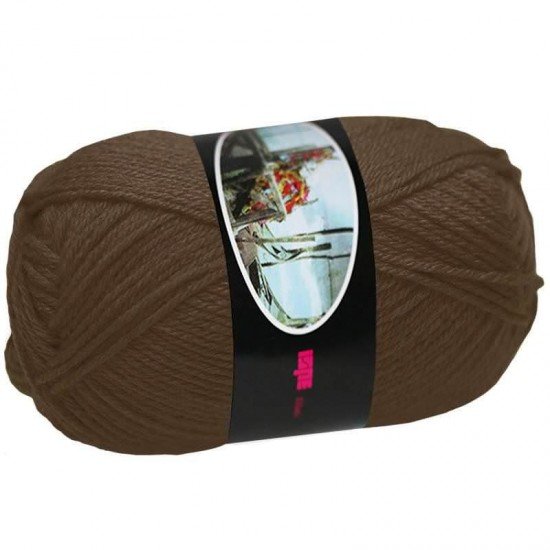 Knitting Wool ISPE Needle Size 4 Dark Brown - (Wool Knitting Yarn Needle Size 4)