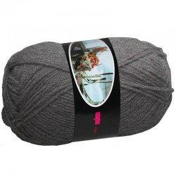 Knitting Wool ISPE Needle Size 4 Dark Grey Melee