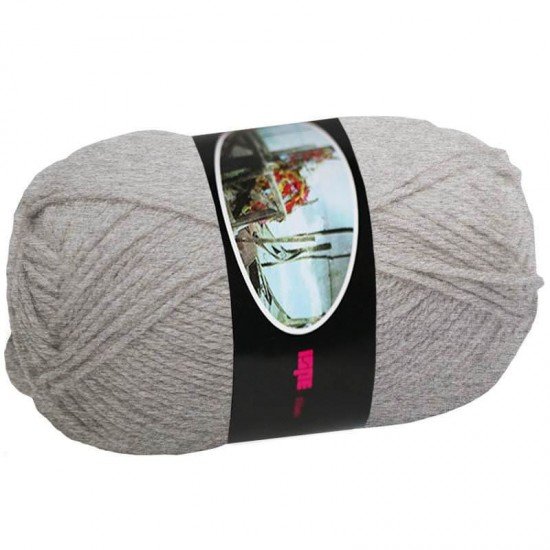 Knitting Wool ISPE Needle Size 4 Grey Melee - (Wool Knitting Yarn Needle Size 4)