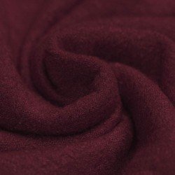 Boiled Wool Fabric Bordeaux