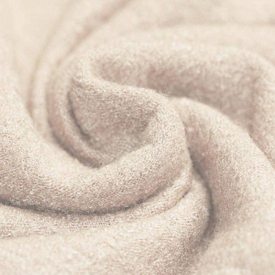 Boiled Wool Fabric Light Beige