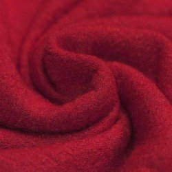 Boiled Wool Fabric Red