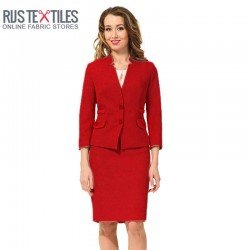 Boiled Wool Fabric Red