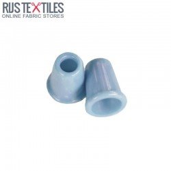 Cord Ends Plastic 13mm Light Blue