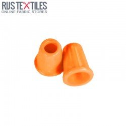 Cord Ends Plastic 13mm Orange