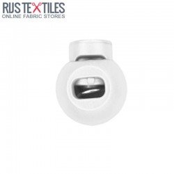 Cord Locks Plastic 15mm White