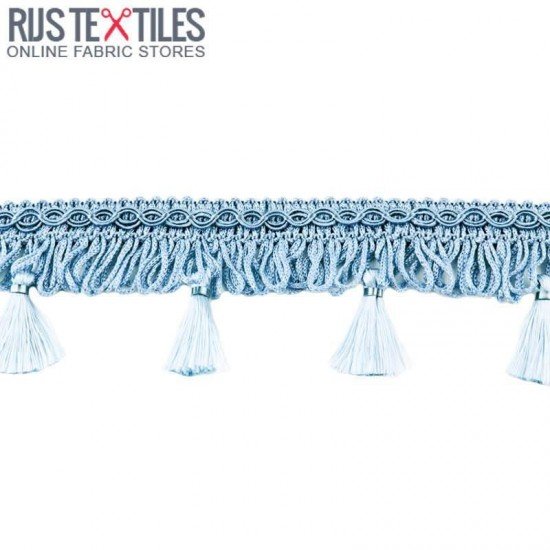 Kwastenband Licht Blauw 5cm - (Kwastenband)