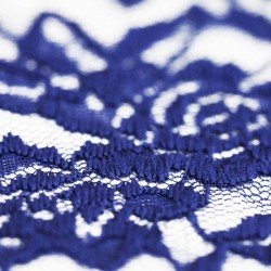 Lace Fabric Stretch Cobalt